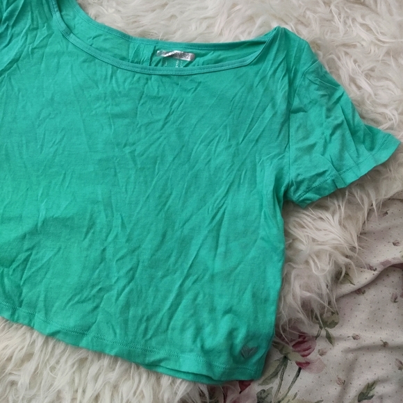 Baby blue crop t-shirt - Picture 1 of 5